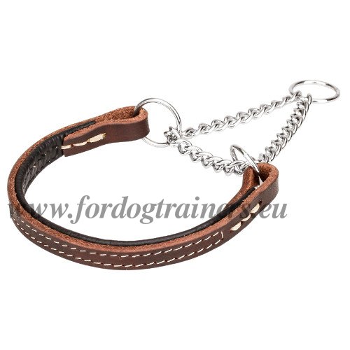 Leather Martingale Dog Collars Leashes Handmade