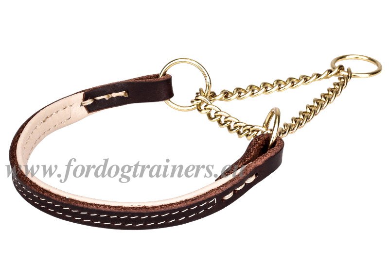 Martingale Collar for Dogs that Pull Made of Leather €65.8