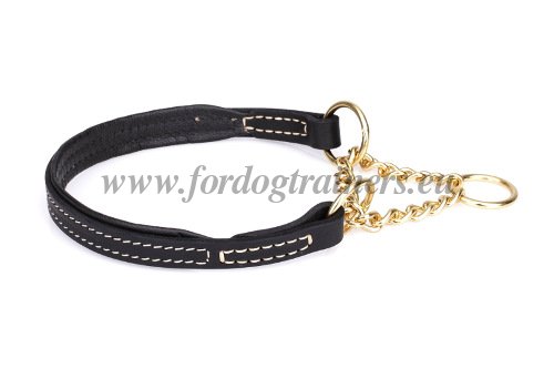 Leather Martingale Dog Collars by Fordogtrainers