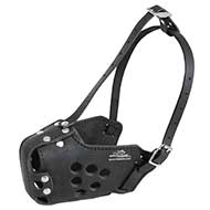 Closed Working Leather Dog Muzzle for Attack [M31##1057 Museruola di pelle chiusa attaco per cane]