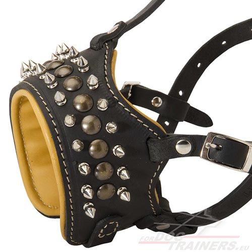 High-grade Leather Dog Muzzle