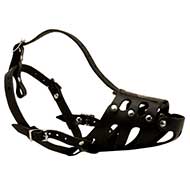 Dog Muzzle Special Construction for Working Dogs [M11##1057 Museruola in pelle per cane da guardia]