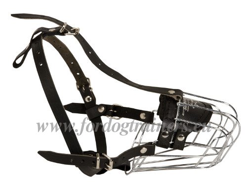 Muselière excellente pour chien en fil métallique