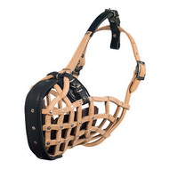 Muselière professionnelle
en cuir pour chien Muselière
d'attaque en cuir pour chien