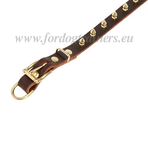 Narrow Leather Dog Collars