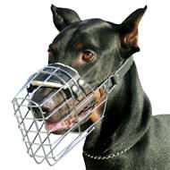 Wire Basket Muzzle for Doberman