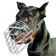 New wire dog muzzle perfect for Doberman [M9###1057 Museruola a cestello per Dobermann]