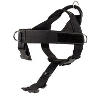 Nylon all weather service dog K9 harness for tracking/pulling