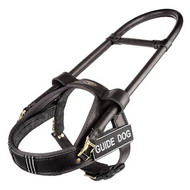 Black Leather
          Guide Dog Harness