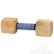 Wooden Dumbbell Dowel
Covered with Cotton Universal Dumbbell for Dogs