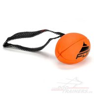 Dog Toy Ball with Handle Rugby Shaped