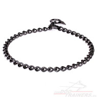 Extraordinary Black Stainless Steel Choke Collar [HS94#1057 51112 (57) Collare a catena per cane]