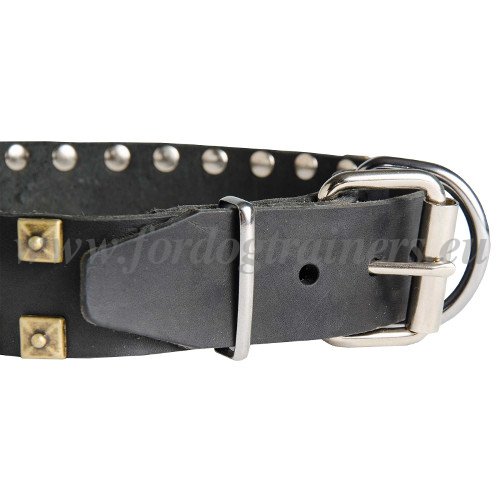 Dog
Collar Leather Solidely Riveted