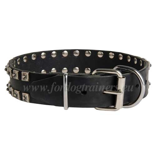 Big Dog Studded Collar Black