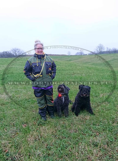 habillement protection de l'homme de dressage canin