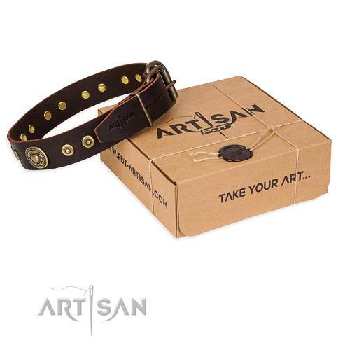 Luxury Leather Dog Collars Artisan Strong