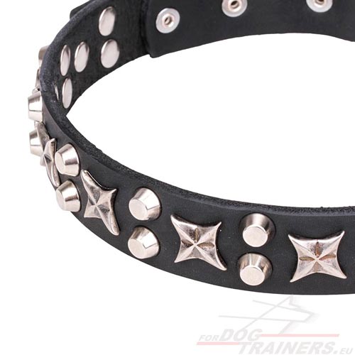 High-quality Leather Dog Collar Luxurious