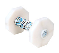 Dumbbell wwith White Weight Plates