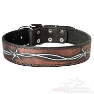 Doberman Halsband van Leer