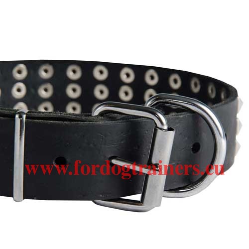 Hardware of the Sparkling
Leather Collar for Laika
