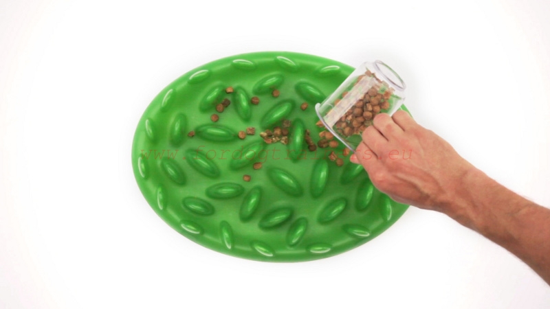 Dog Slow Down Bowl Bright Green Grass