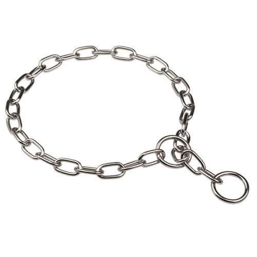 Chain Dog Collar of Chromed Steel | Fur Saver from Herm Sprenger - Click Image to Close
