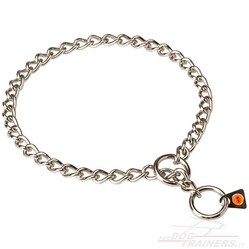 Choke Dog Collar of Chromed Steel | Chain Collar Herm Sprenger - Click Image to Close
