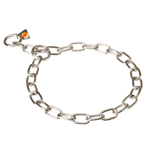 Chromed Steel Chain Collar by Herm Sprenger - Click Image to Close