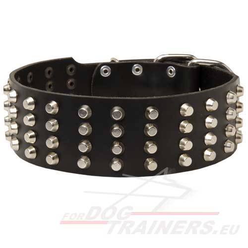 Leather Collar with Exclusive Design for Training and Walking - Click Image to Close