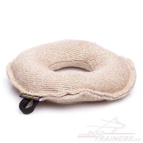 Jute Bite Training Bagel Tug - Click Image to Close