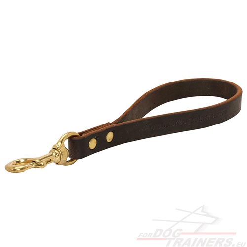 Dog Leash with Handle of Leather | Short Lead for Dog Training - Click Image to Close