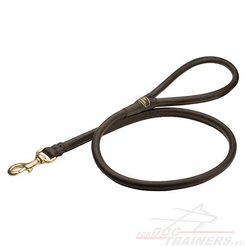 Leather Dog Leash, Very Comfortable Round Leather! - Click Image to Close
