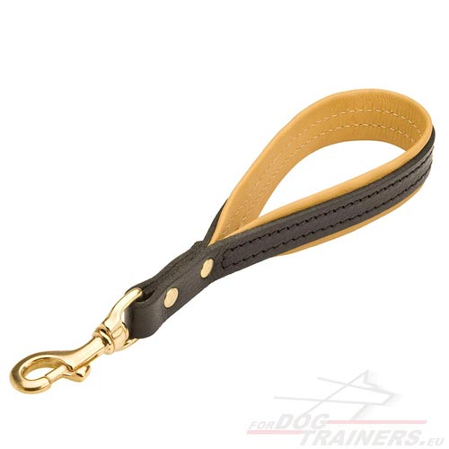 Lead with Handle Leather | Short Dog Leash for Obedience - Click Image to Close
