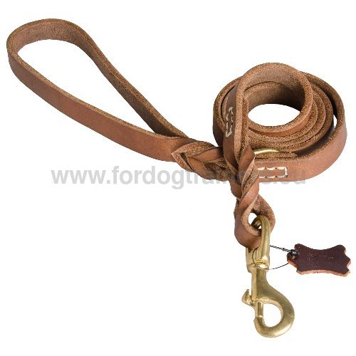 Dog Leash Made of English Leather ➜ - Click Image to Close