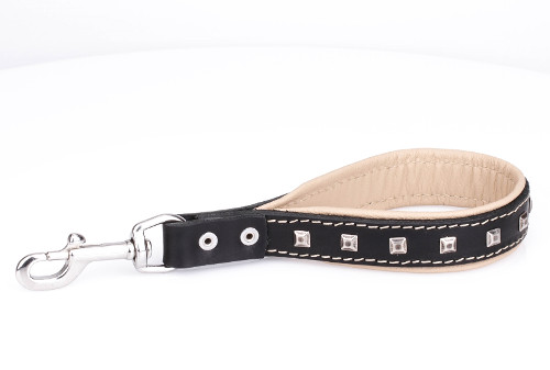 Short Dog Leash Padded Loop "Extra Chic" ⒧ - Click Image to Close