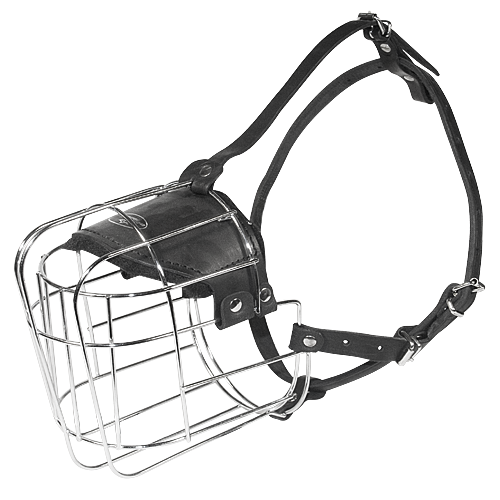Wire Basket Dog Muzzle for Big Size Dog Breeds - Click Image to Close