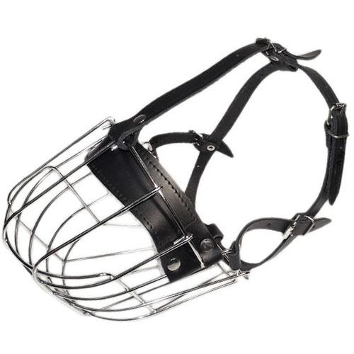 Dogs with Short Snout Wire Muzzle | Muzzle for Boxer ◨ - Click Image to Close