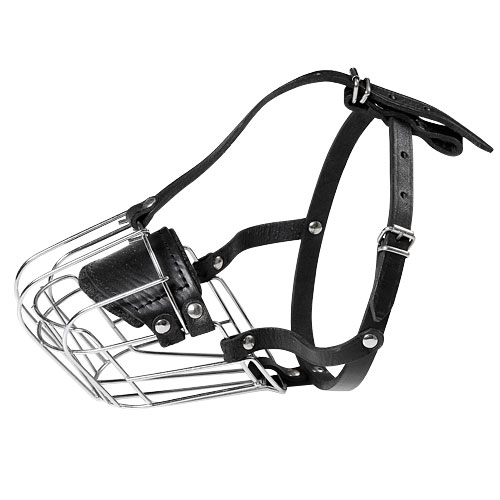 Wire Basket Dog Muzzle for Small Dogs and French Bulldog - Click Image to Close
