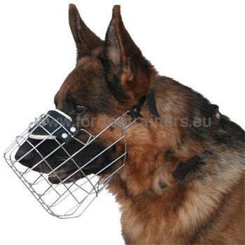 German Shepherd Perfect Wire Dog Muzzle - Click Image to Close