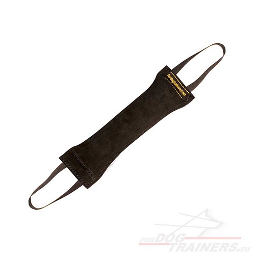 Dog Bite Tug Leather with Optional Handles - Click Image to Close