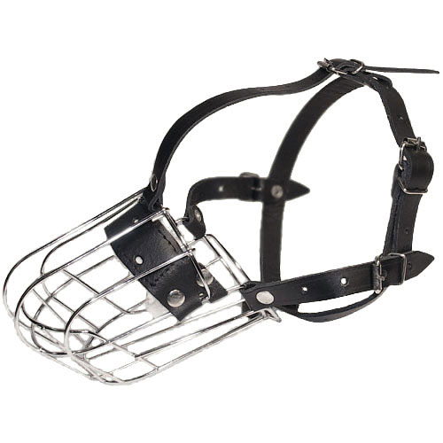 Wire Basket Dog Muzzle Spaniel, Schnauzer, Foxterrier, Pinscher - Click Image to Close